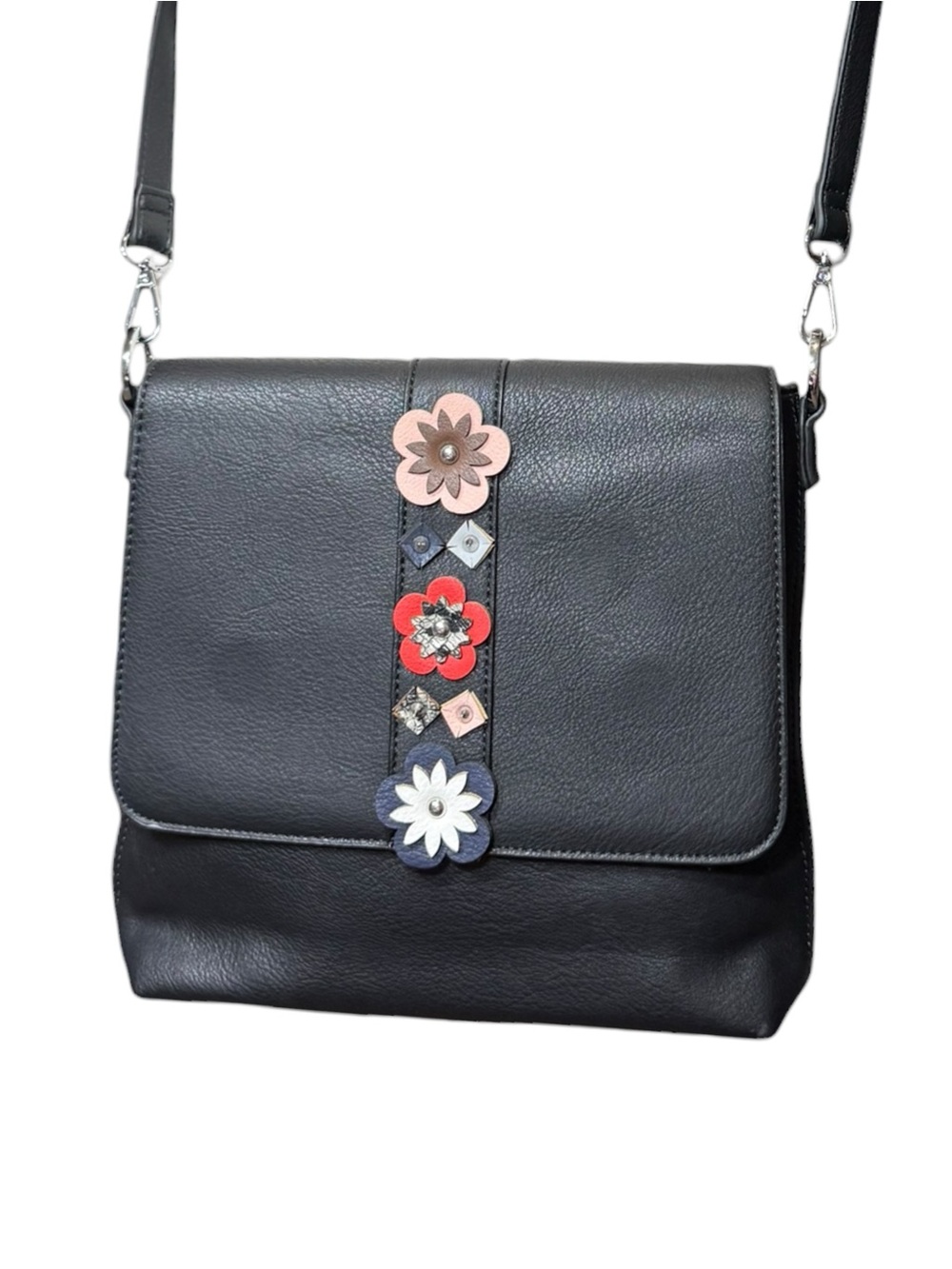 Magnolia and Vine Faux Leather & Flowers Magnetic Shell